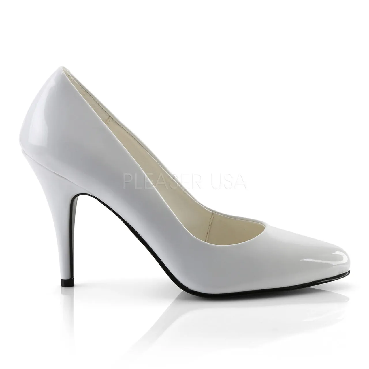 4" Heel Classic Pump - White*