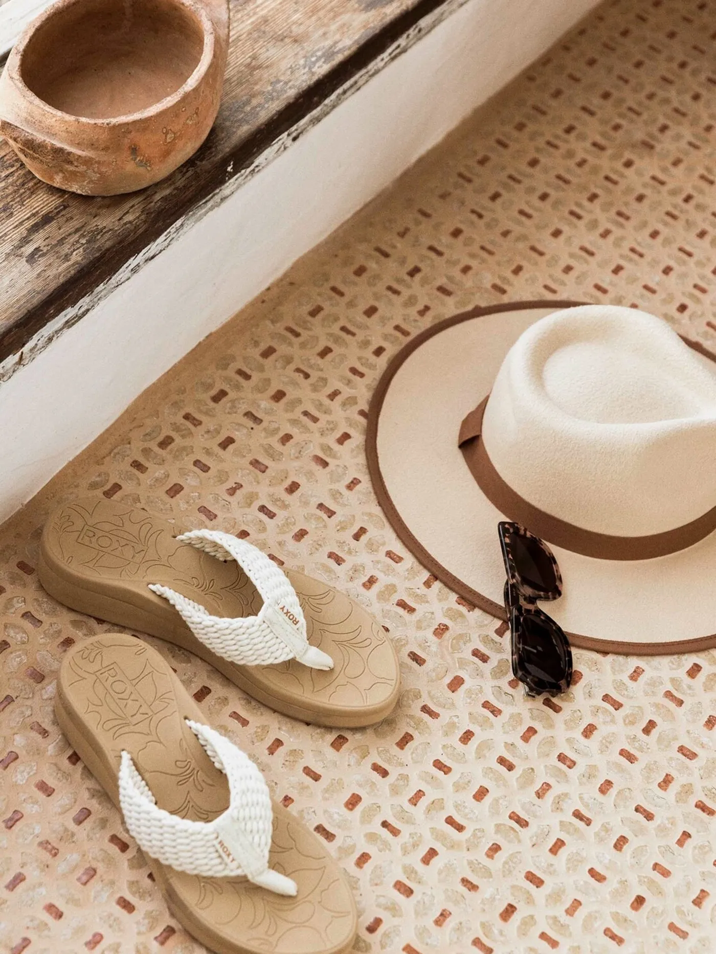 Caillay Cream Sandals