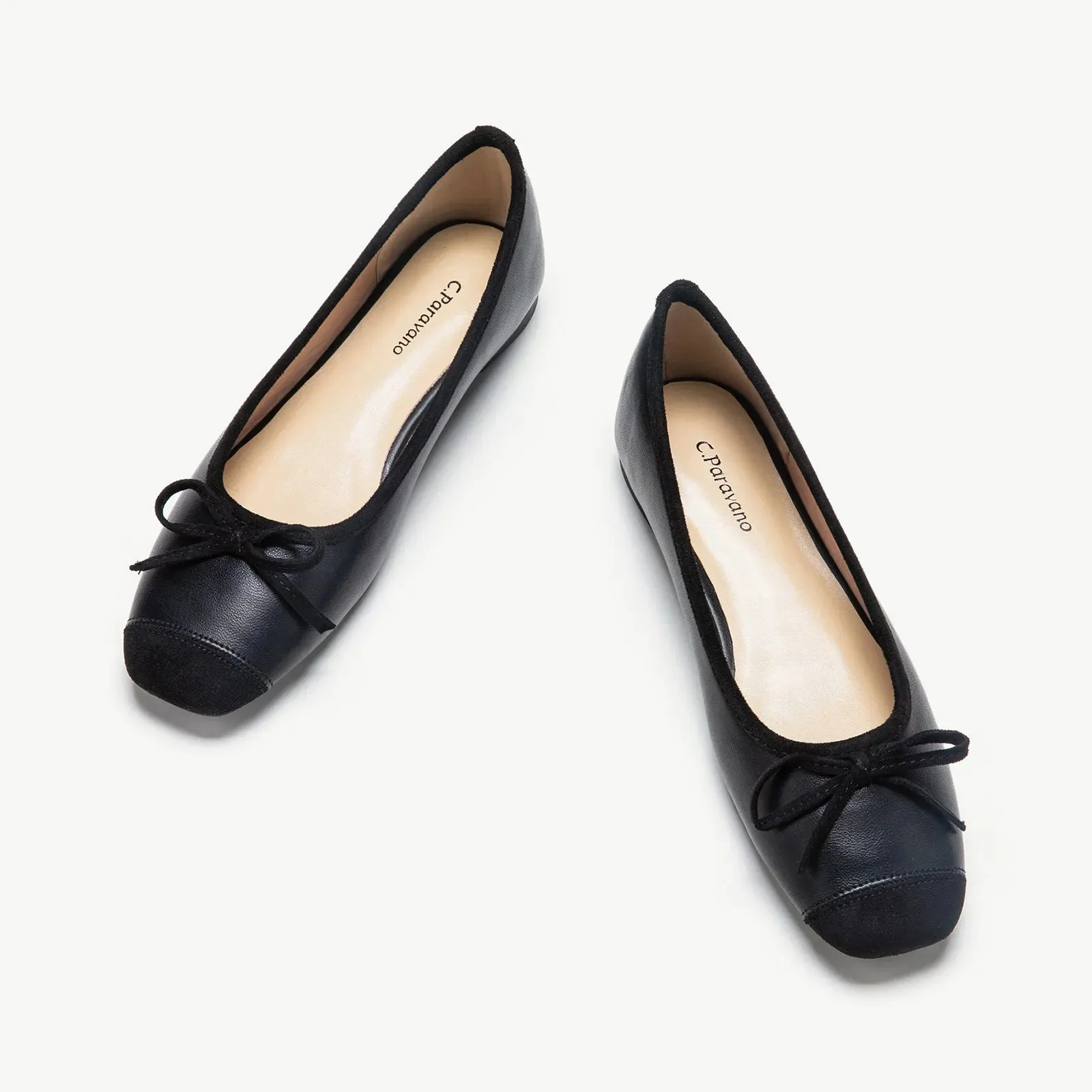 Cap-Toe Ballet Flats (Elena)