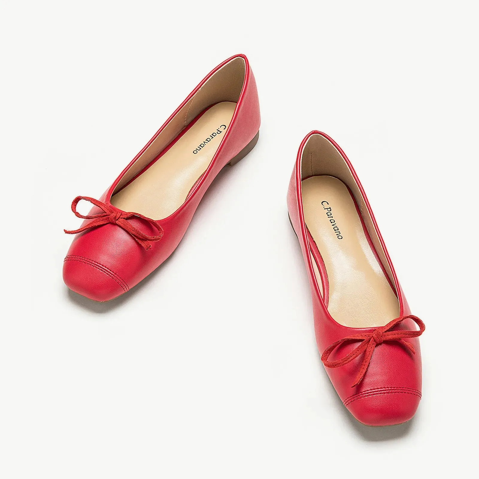 Cap-Toe Ballet Flats (Elena)