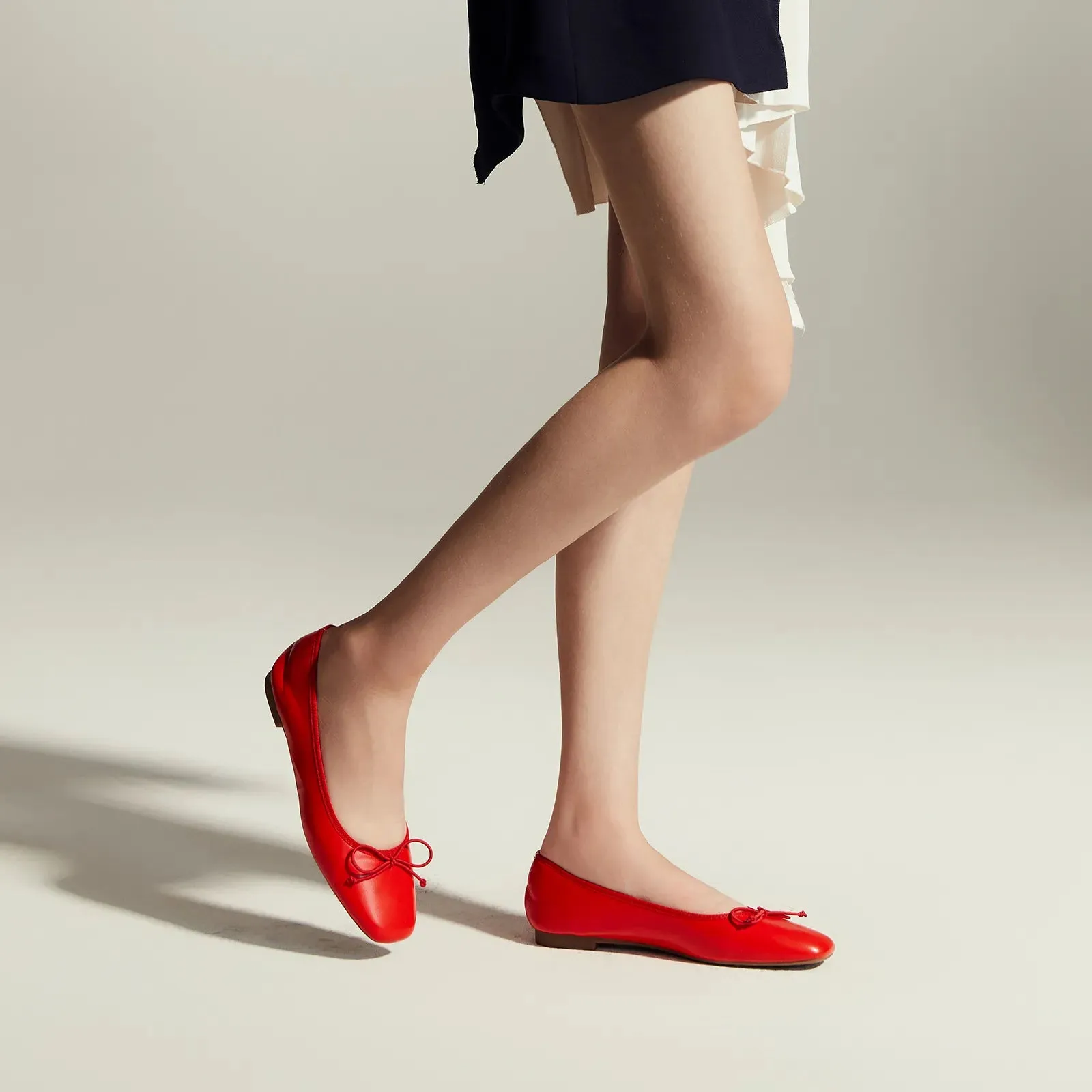 Cap-Toe Ballet Flats (Elena)