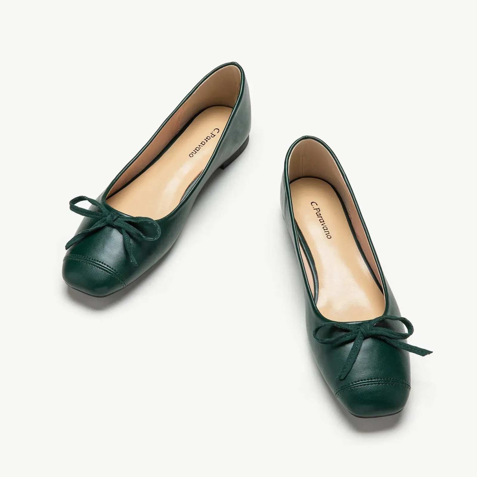 Cap-Toe Ballet Flats (Elena)