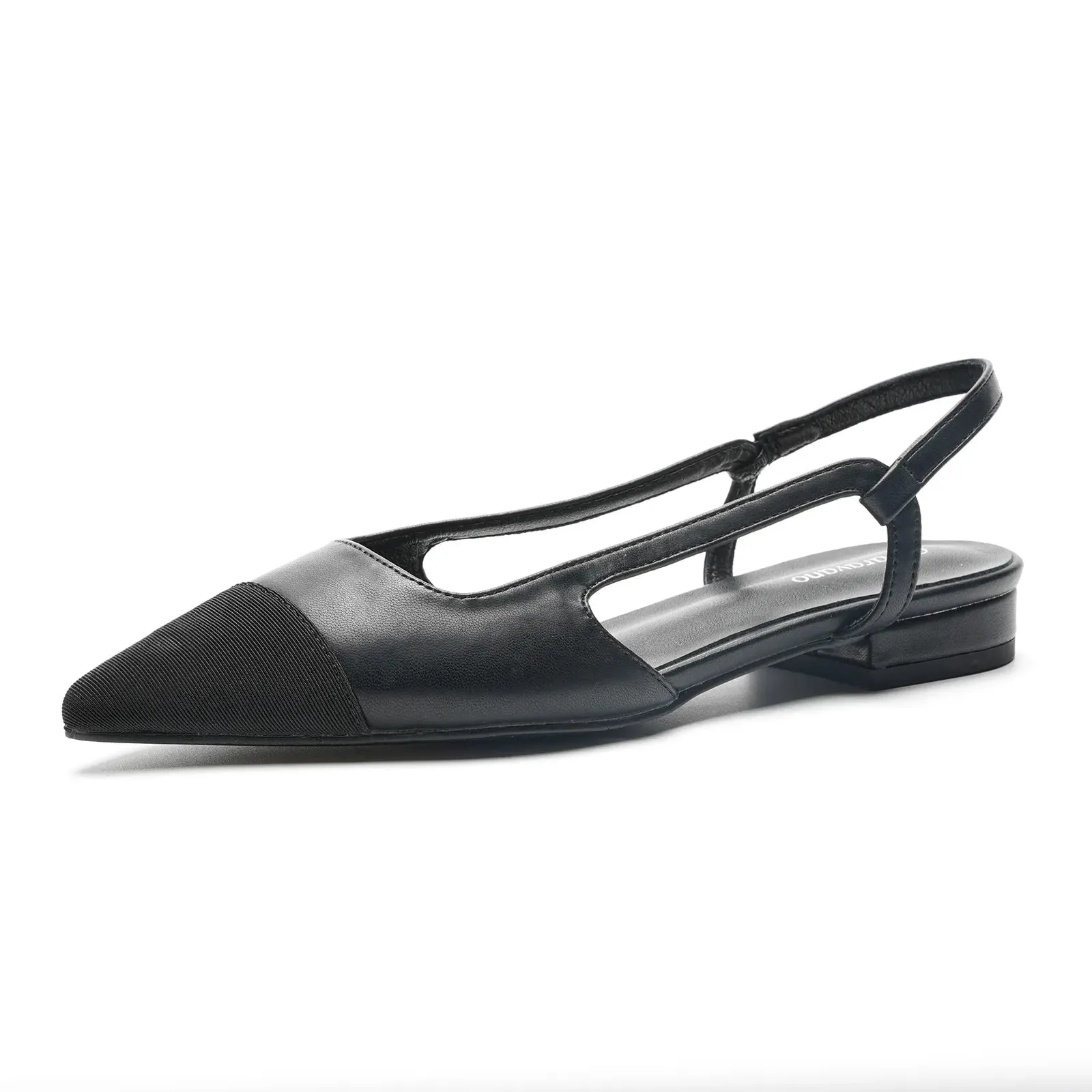 Cap-Toe Slingback Flats (Freya)