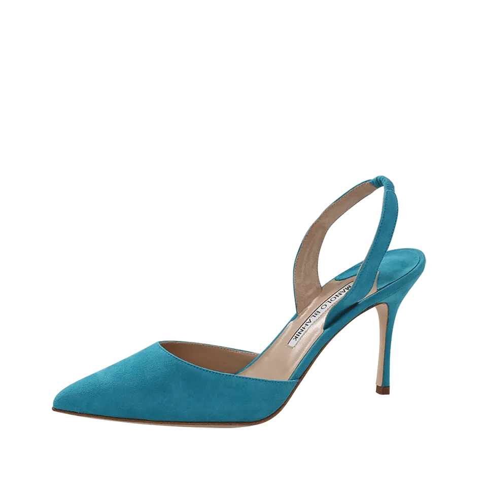 Carolyne Suede Slingback Heels