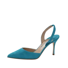 Carolyne Suede Slingback Heels