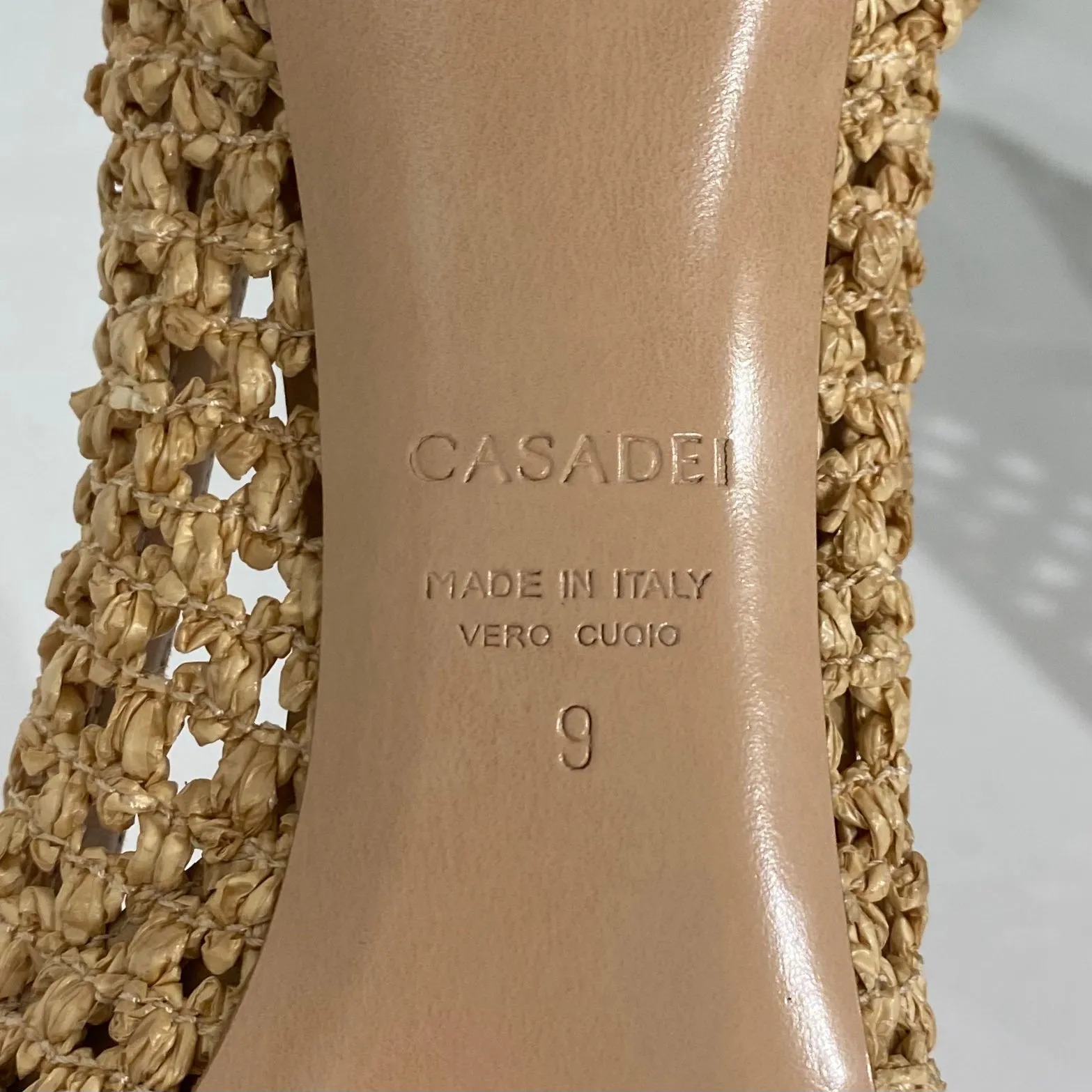 Casadei Raffia Heels