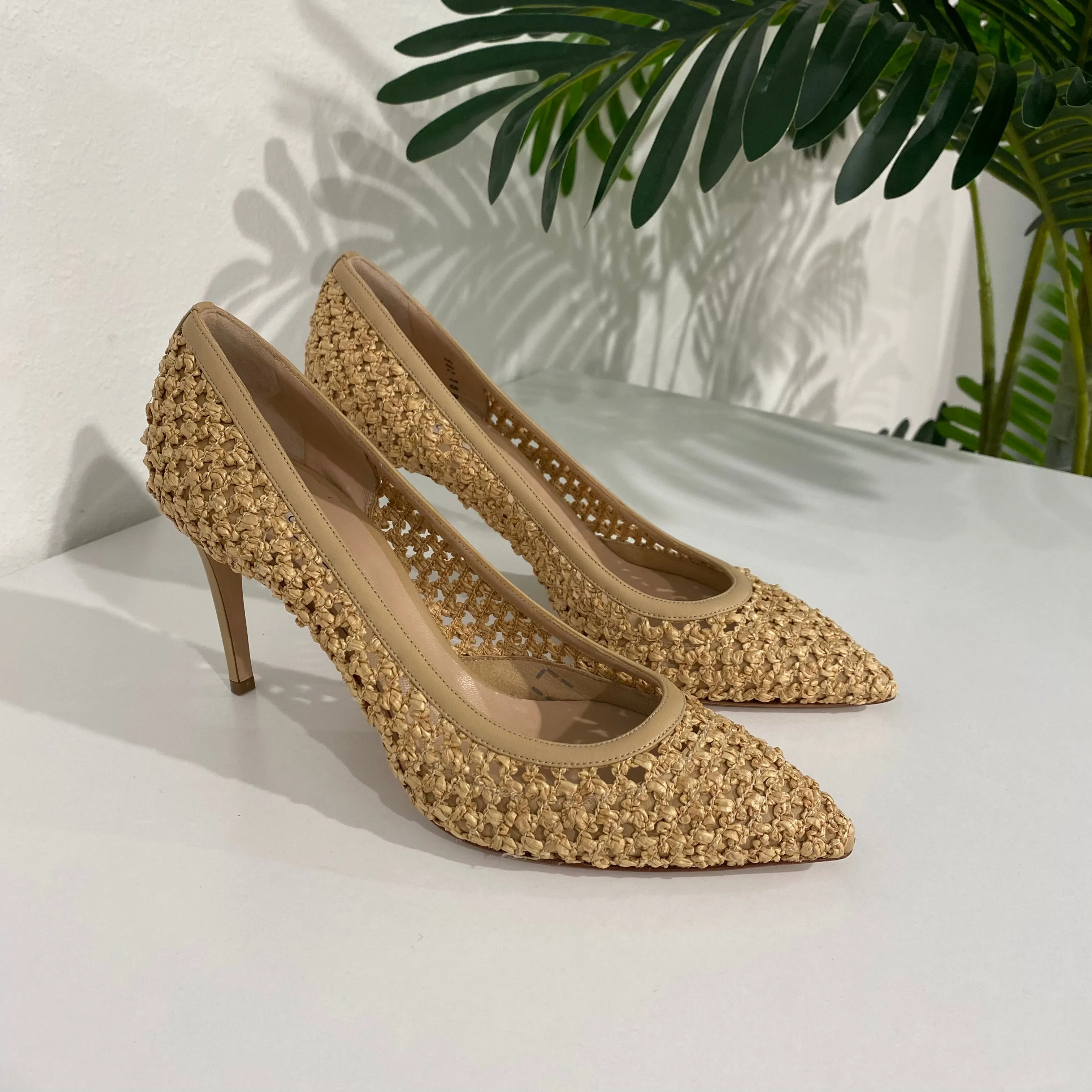 Casadei Raffia Heels