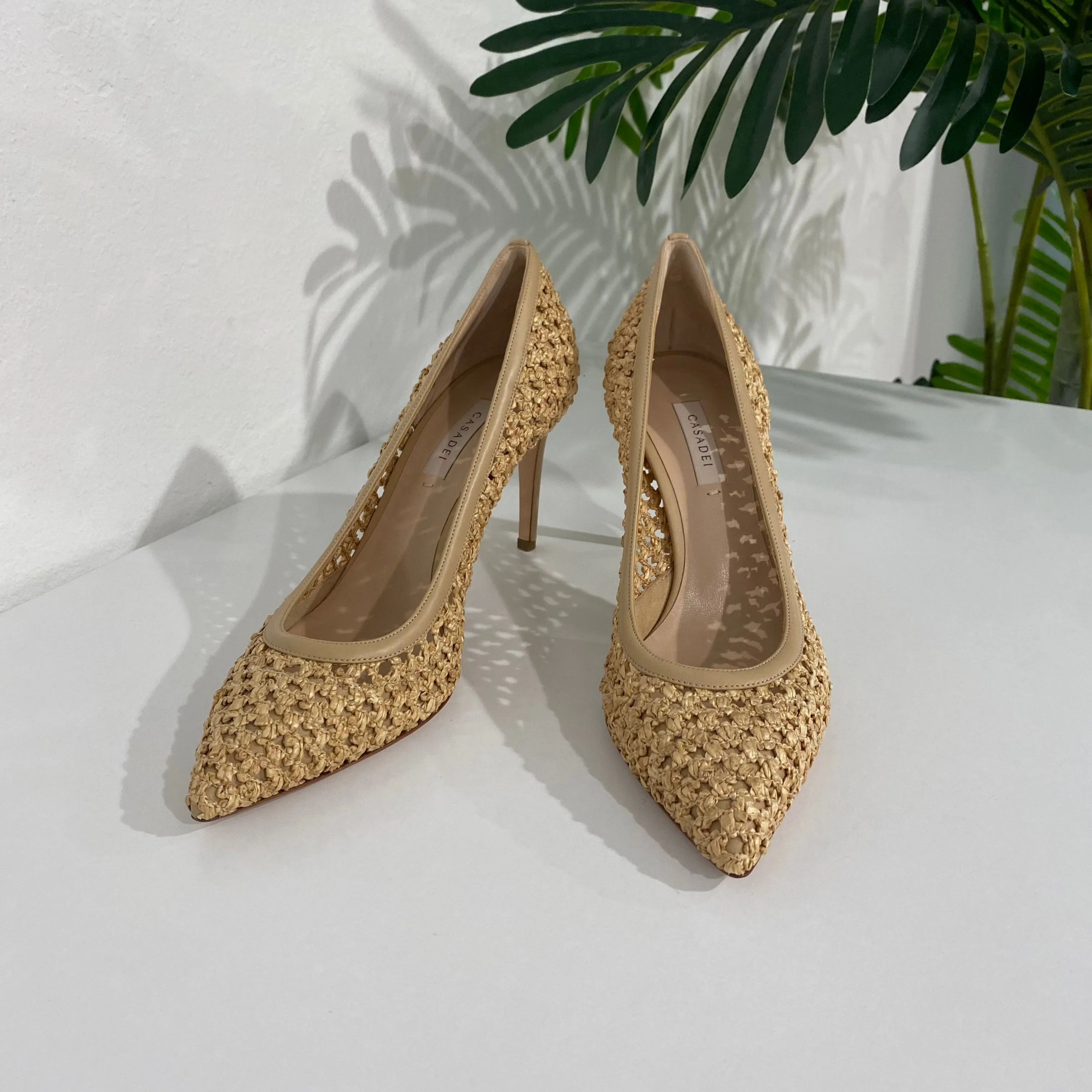 Casadei Raffia Heels