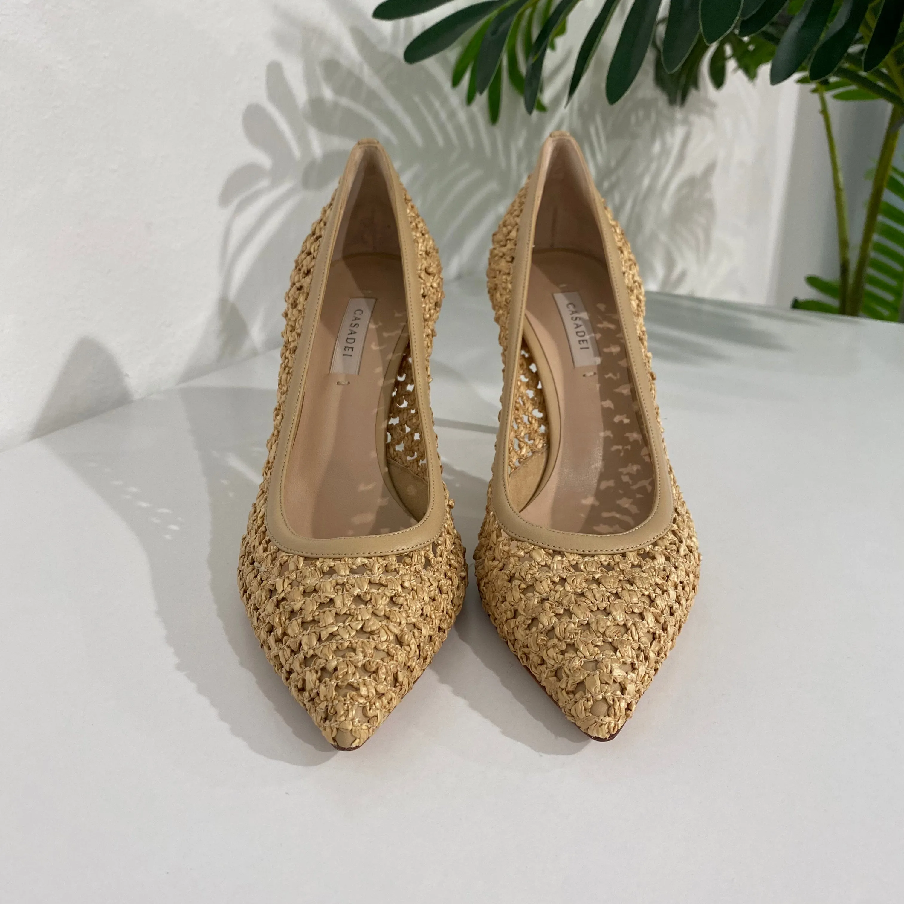 Casadei Raffia Heels