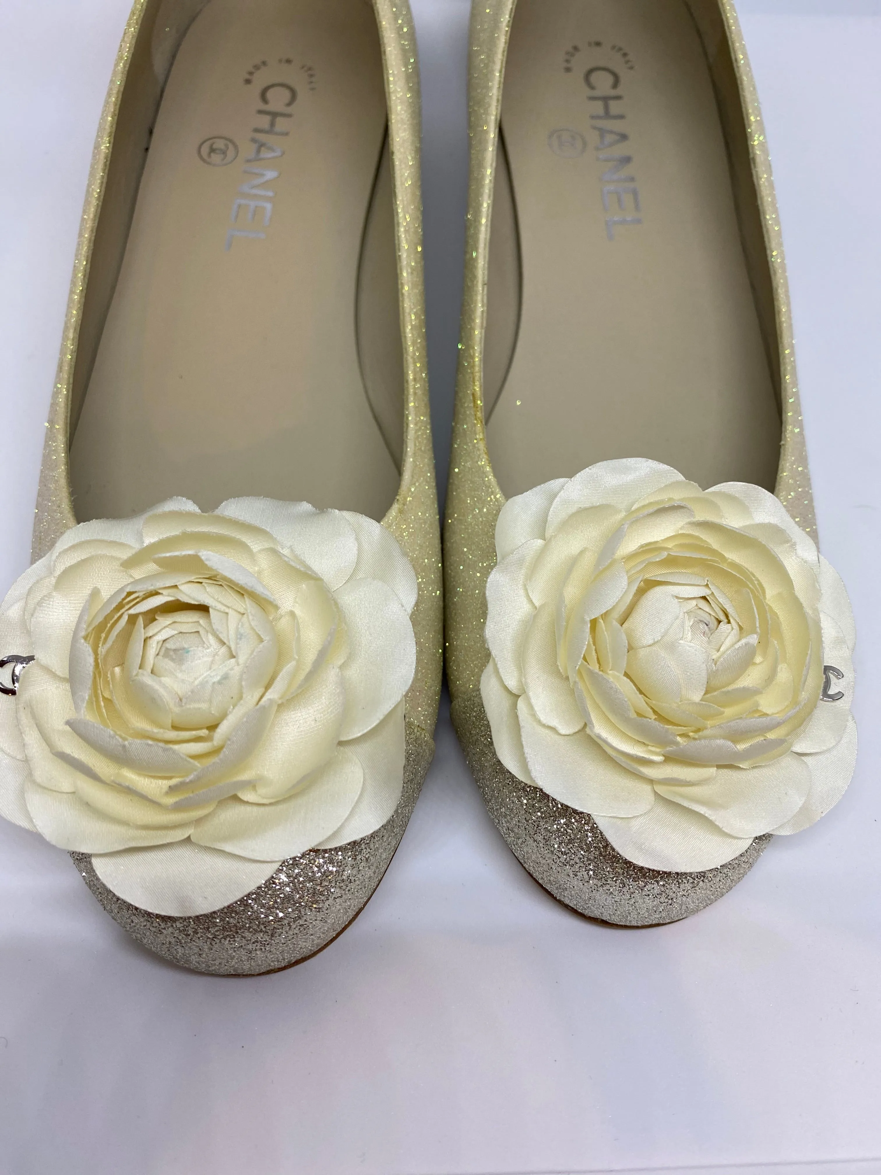 Chanel camellia ballet ballerina flats EU 38.5C