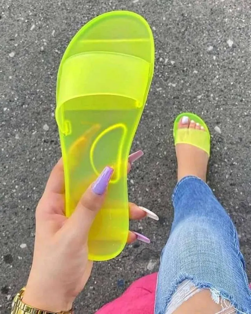 Crystal Jelly Sandals