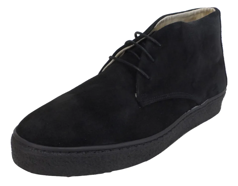 Delicious Junction Mens Black Bullitt Suede Desert Boot