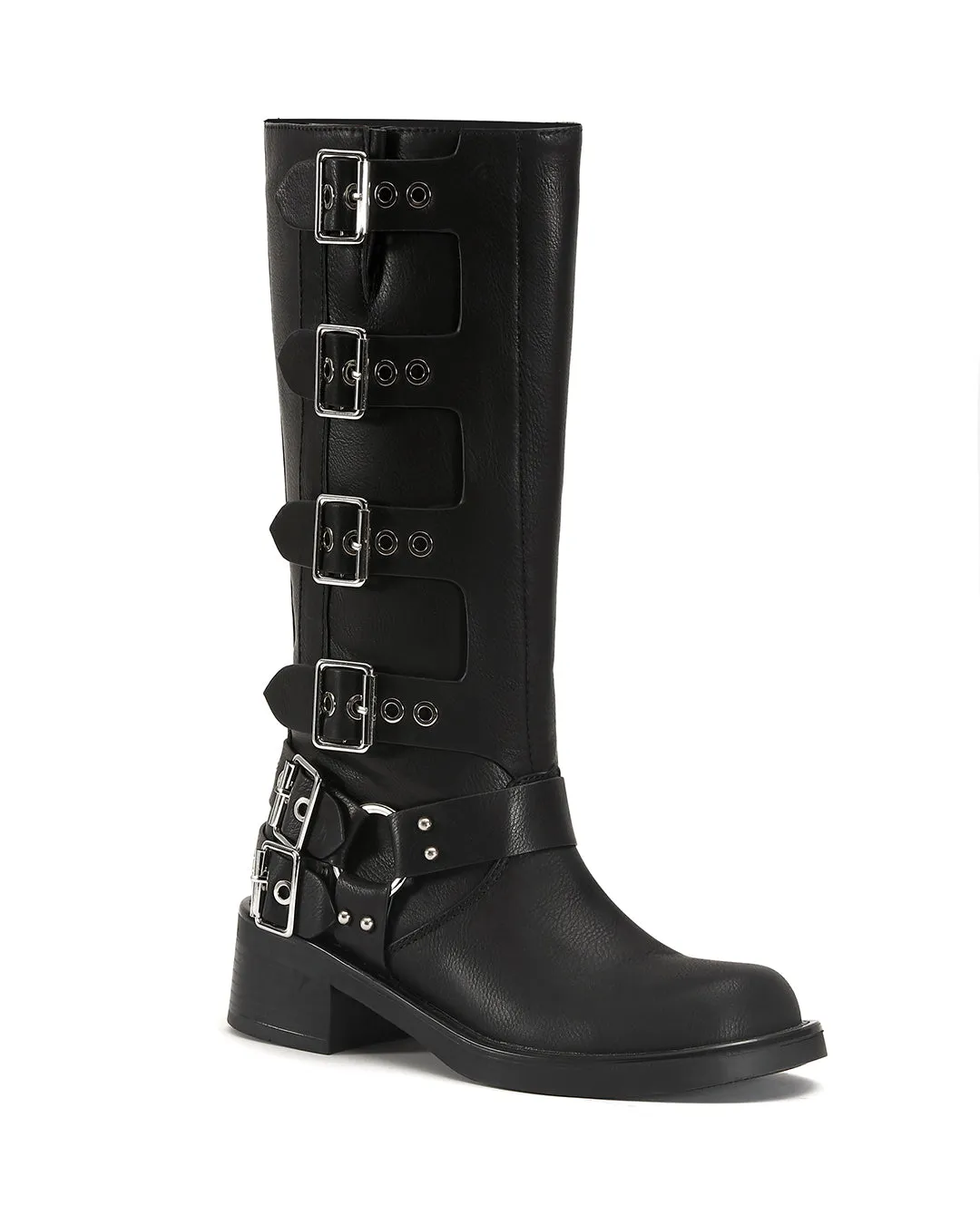 Fiorella Buckled-up Combat Boot