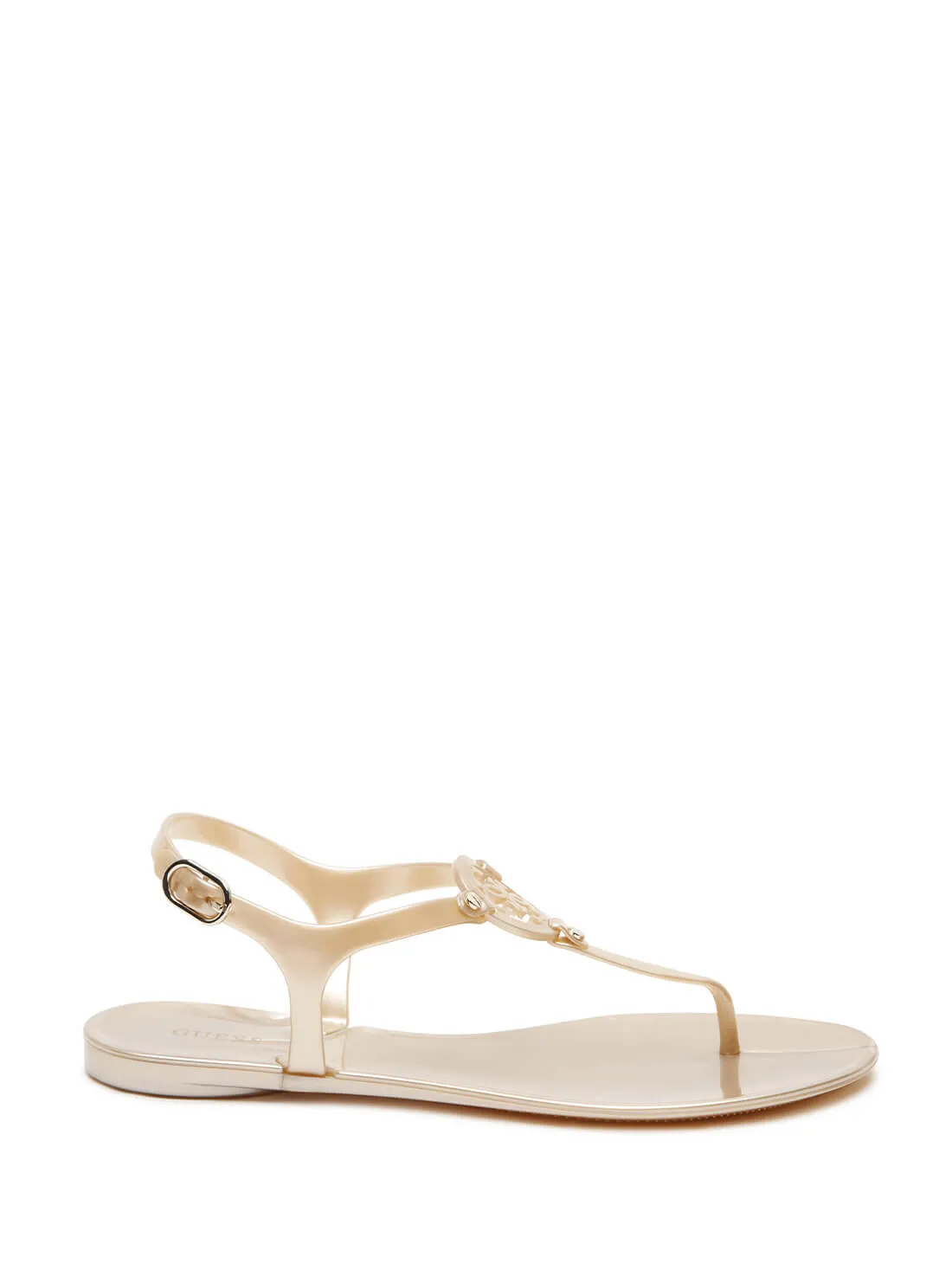 Gold Quattro G Logo Janica Sandals