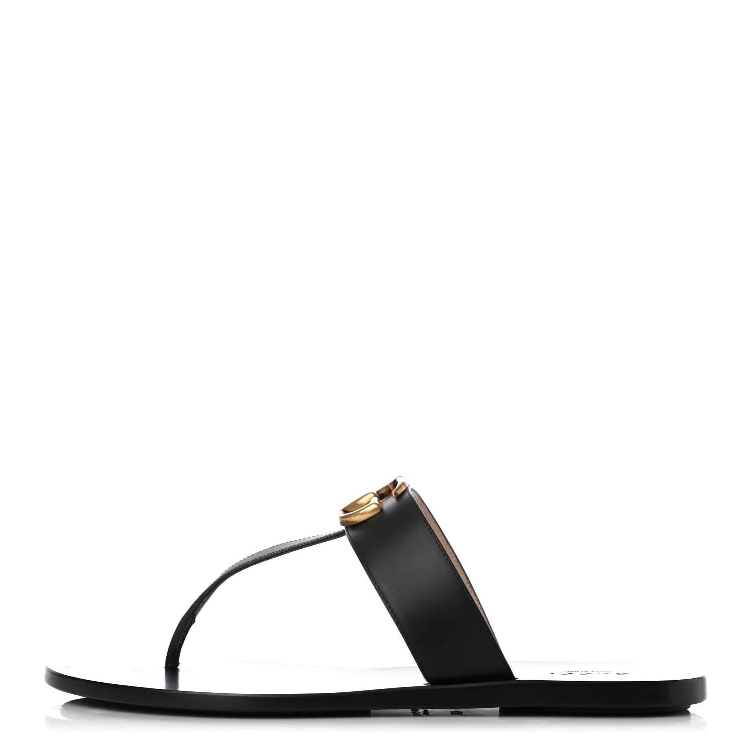 GUCCI GG LEATHER THONG SANDALS