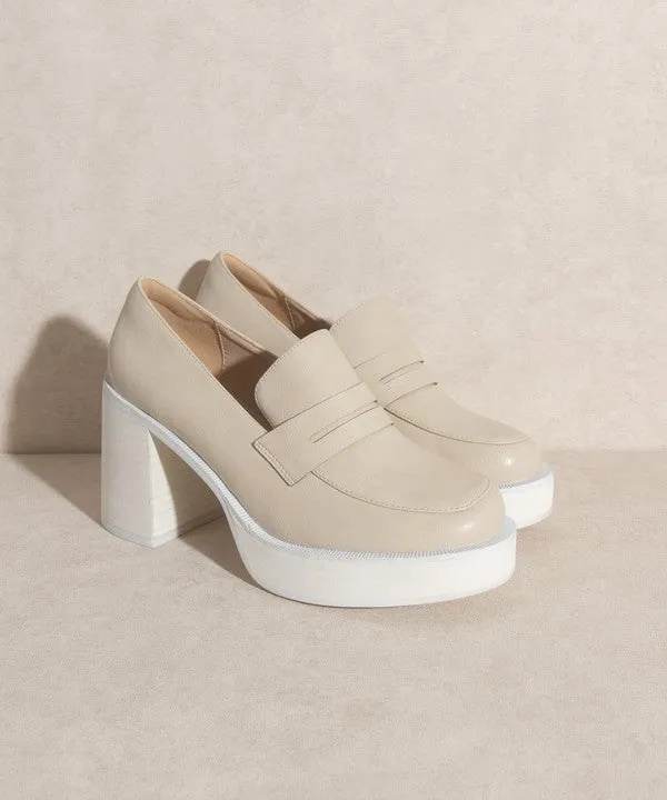 Hannah Platform Penny Loafers