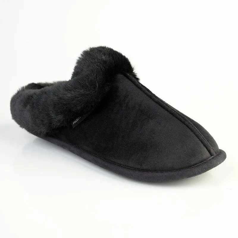 Hush Puppies  Virginia Open Back Slippers - Black