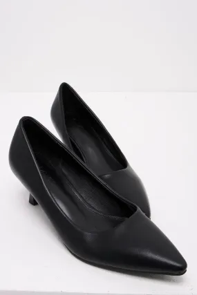 Kitten Heel Court Shoe Black