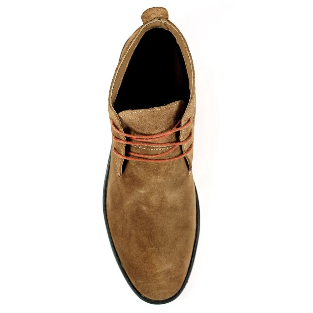 Lazy Dogz Mens Suede Desert Boots Classic Laced Tan Baxter sale