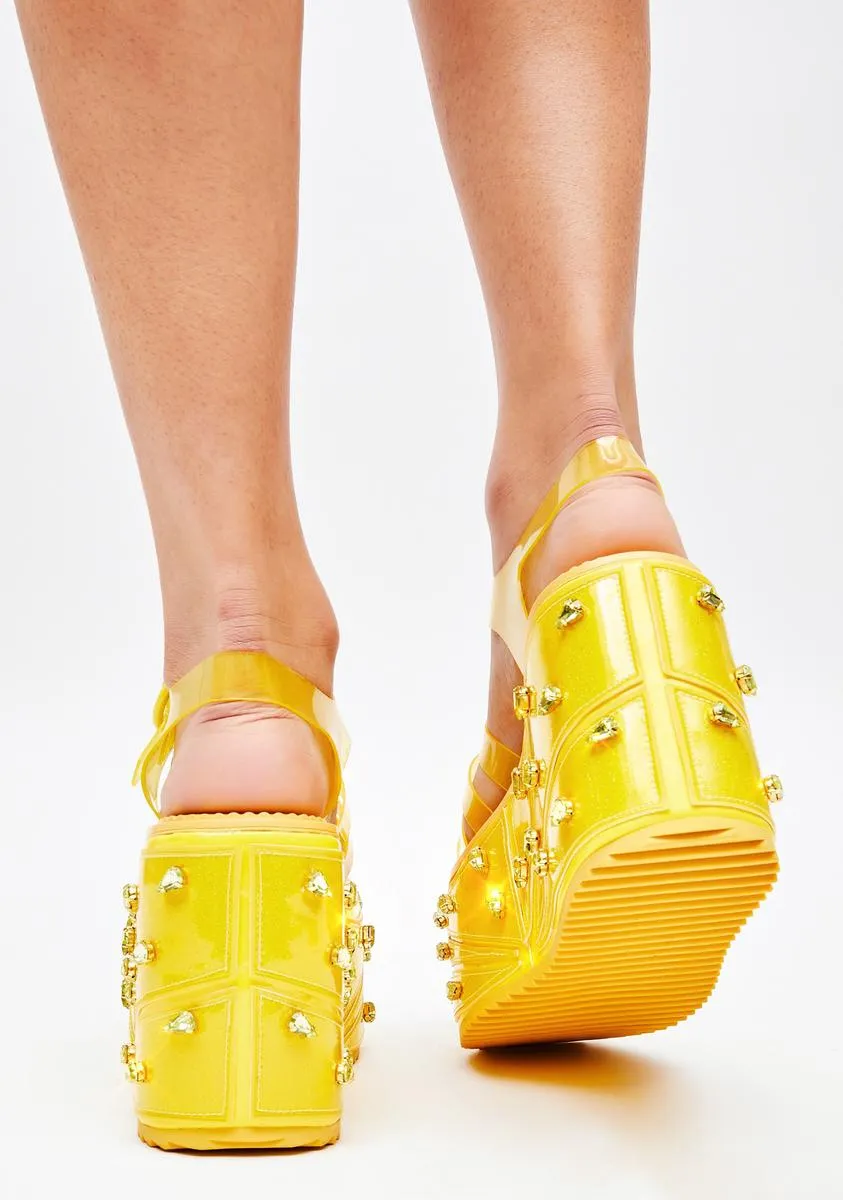 Lemon Wedge Sugar Rush Jelly Sandals