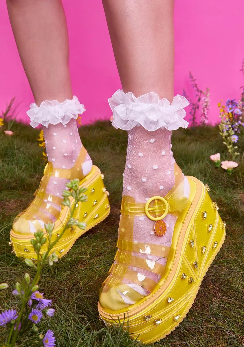 Lemon Wedge Sugar Rush Jelly Sandals