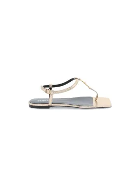 Medusa '95 Snake-Effect Leather Thong Sandals