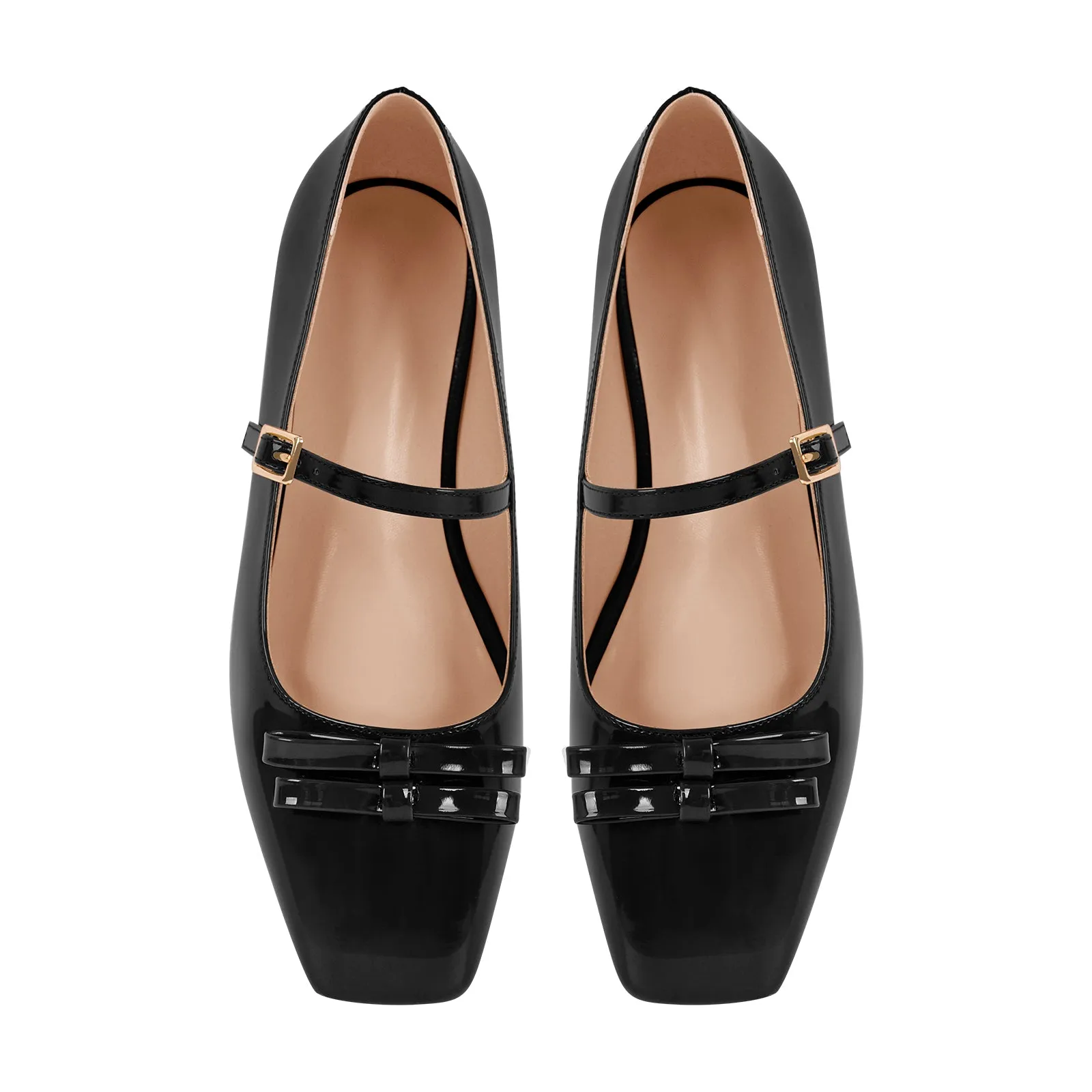 Square Toe Ballet Flats