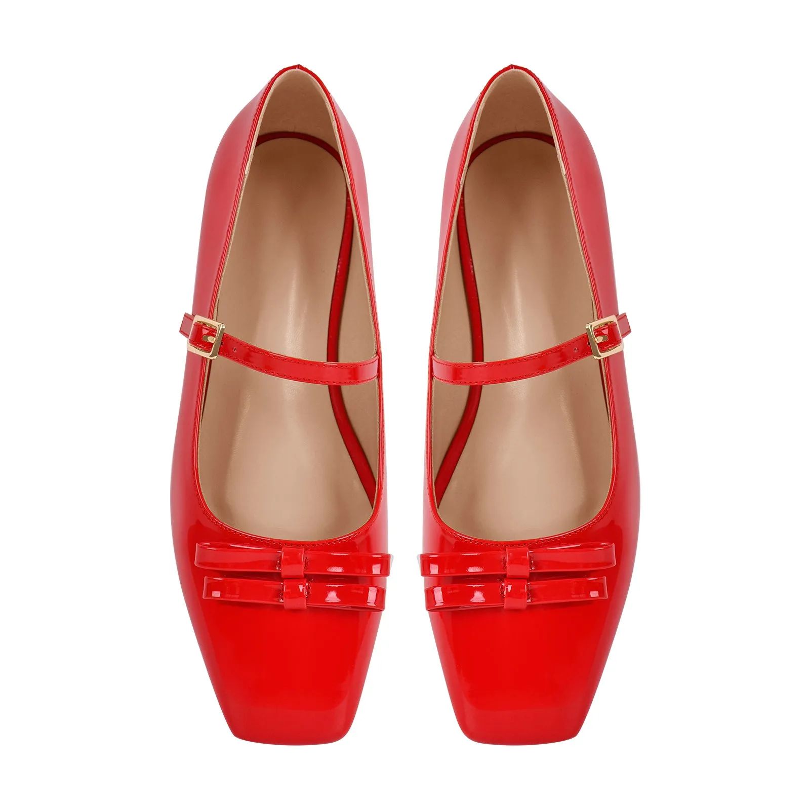 Square Toe Ballet Flats