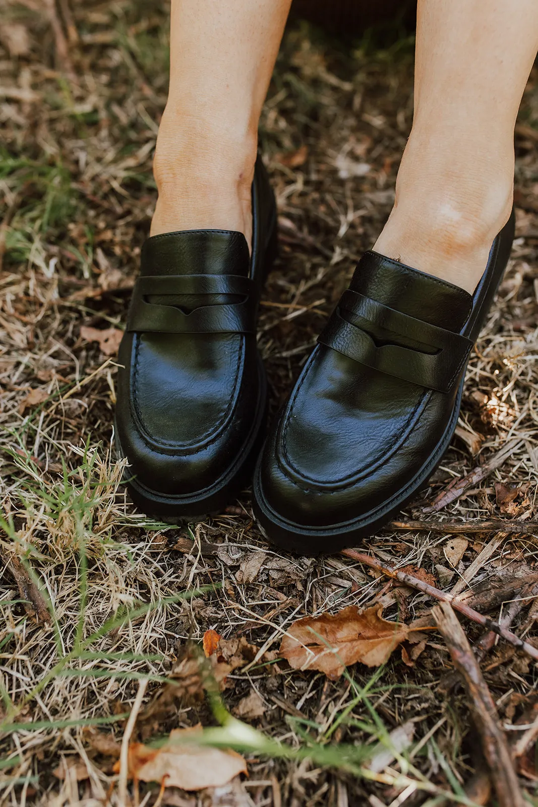 THE BLAIR PENNY LOAFER IN BLACK