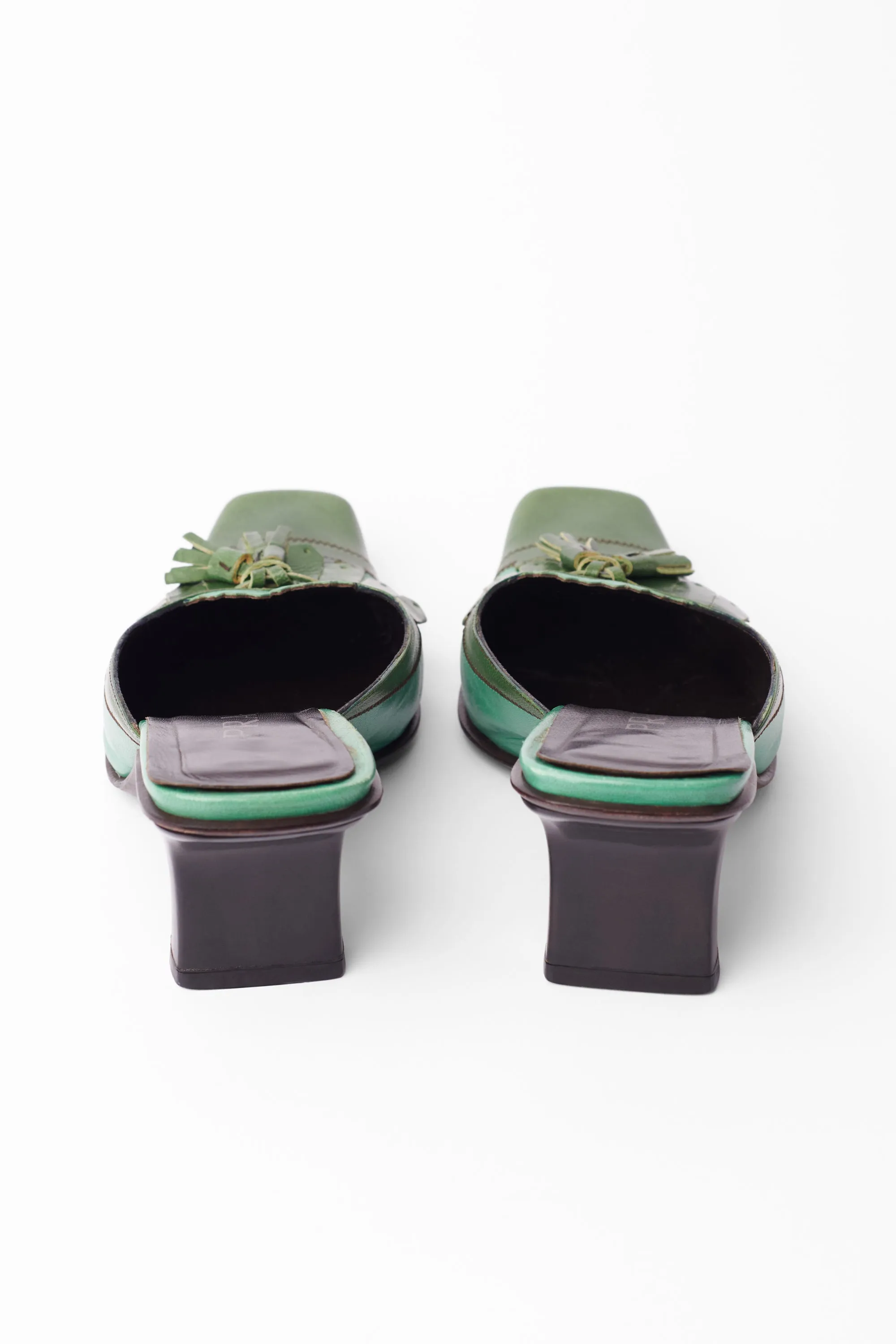 Vintage 1999 Green Kitten Heels